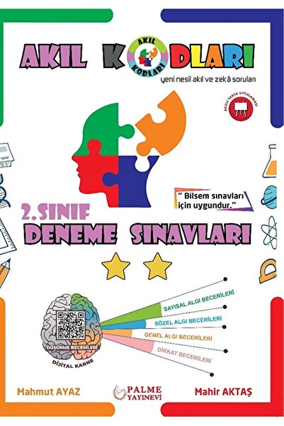 Palme Yayıncılık 2. Sınıf Akıl Kodları Deneme Sınavı / Mahir Aktaş / Palme Ya...
