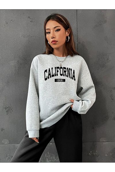 BENROMA CALIFORNIA PRINTED CREW NECK OVERSIZE ΙΔΡΩΤΗΣ