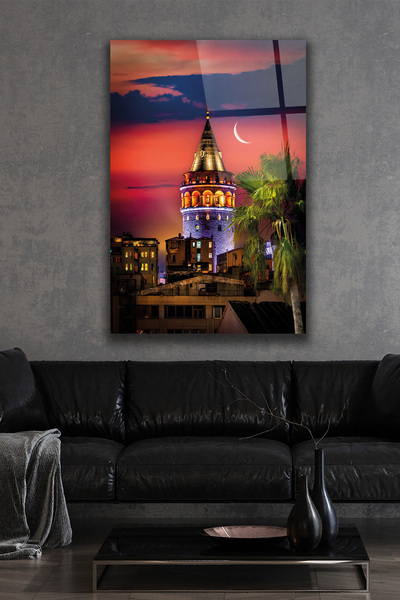 ACRES Galata Kulesi Cam Tablo