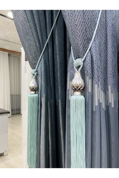Akcan Turquoise Color Silver Vase Long Braçol