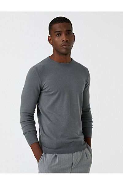 Koton Basic Triko Kazak Bisiklet Yaka