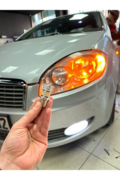 Photon Sinyal Ledi Amerikan Parka Dayanıklı Led P21w Turuncu Fanlı Blister 93 Led Uyumlu