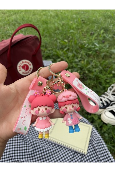 sumicorn Cute Girls Kawaii Bff Friend Keychain and Bag Accessory 2-Piece