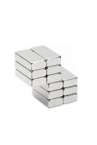 Hdg 3 adet Köşeli Neodyum Mıknatıs Magnet Çap : 20 x 10 x 5 mm