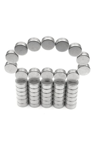 Hdg 5 Adet Neodyum Mıknatıs Magnet Çap: 1,5 cm Kalınlık : 5 mm - Yuvarlak Neo...