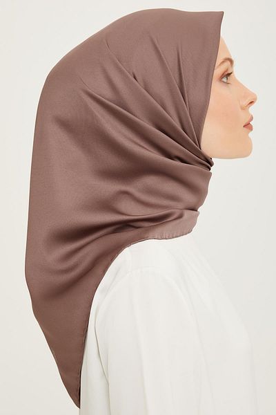 Armine Κασκόλ Sport Twill (CIVIL) Απλό σκούρο βιζόν
