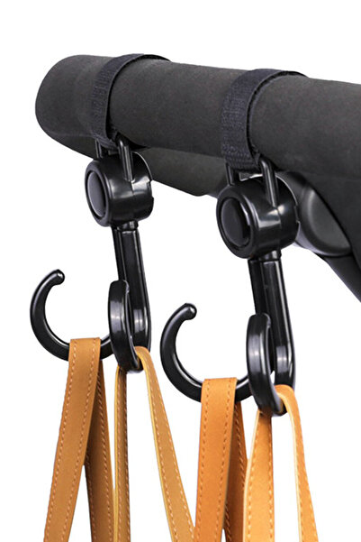 TechnoStation 2 Li Döner Başlıklı Bebek Arabası Askı Aparatı Bisiklet Motorsi...