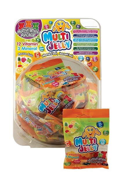 Multiball Multibal Multi Jelly (Multi Vitamin Jelly) 40-Piece Jar.