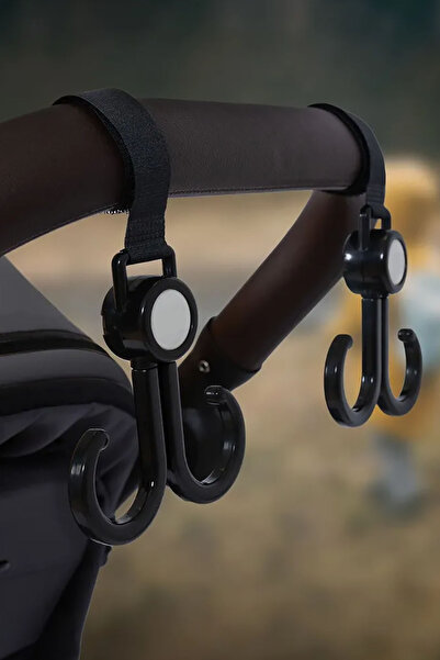 TechnoStation Bisiklet Ve Bebek Arabası 2 Kancalı Cırtlı Askı 2 Set Portatif ...