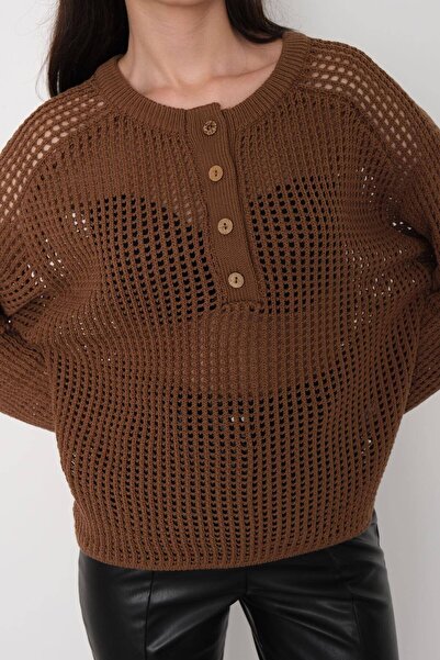 Addax Трикотаж с ажурно деколте K10210 -D10