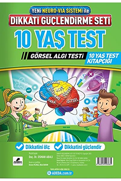 Adeda Yayınları Adeda - DGS Dikkati Güçlendirme Seti 10 Yaş Test Görsel Algı Testi / Adeda Yayınları / 9786054493685
