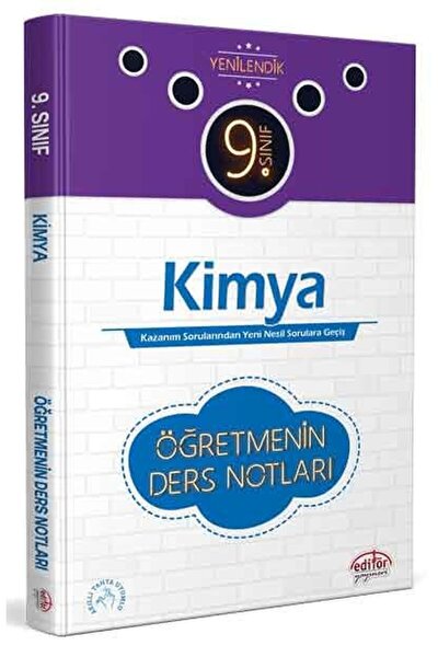 Editör Yayınevi 9. Sınıf Kimya Öğretmenin Ders Notları / Kolektif / Editör Ya...