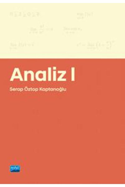 Nobel Akademik Yayıncılık Analiz 1 / Serap Öztop Kaptanoğlu / Nobel Akademik ...