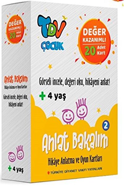 Türkiye Diyanet Vakfı Yayınları Anlat Bakalım 2 Hikaye Anlatma ve Oyun Kartla...