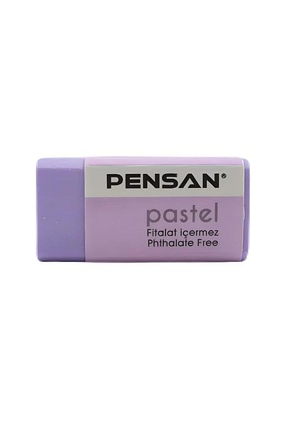 Pensan Pastel Eraser Multicolored Eraser Rainbow Set - 1 Piece Lilac
