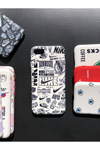 peakaks İphone Se2020 / 7 / 8 Uyumlu İçi Kadife Desenli Lansman Kılıf Premium