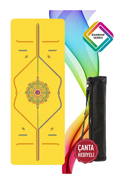 XTR Fitness Kauçuk Yüzey Yoga Matı Premium Quality 5 Mm Sarı