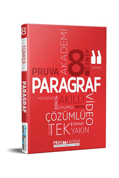 Pruva Akademi 8. SINIF PARAGRAF SORU BANKASI Pruva