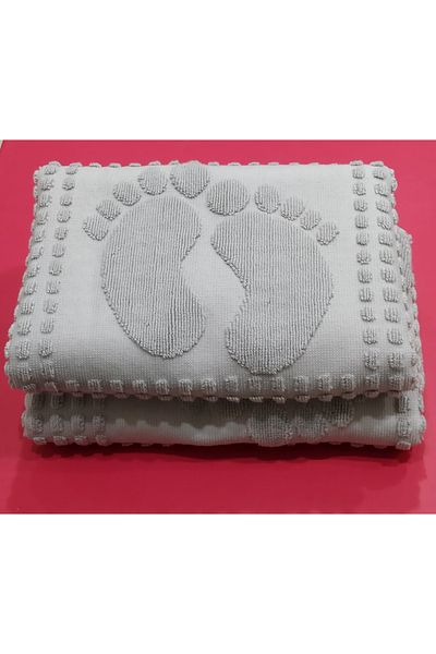 Özdilek (2 Pieces) Foot Towel Winter Mat Gray