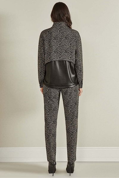 Guitar Carrot Leg Multicolored Knitted Trousers