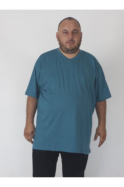 rood Μπλουζάκι Unisex Plus Size V-Neck