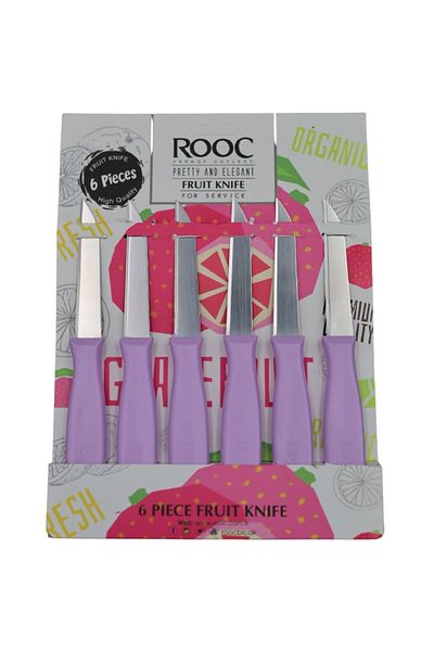 Rooc Myv-06 Fruit Knife 6 Pieces - Lilac -50