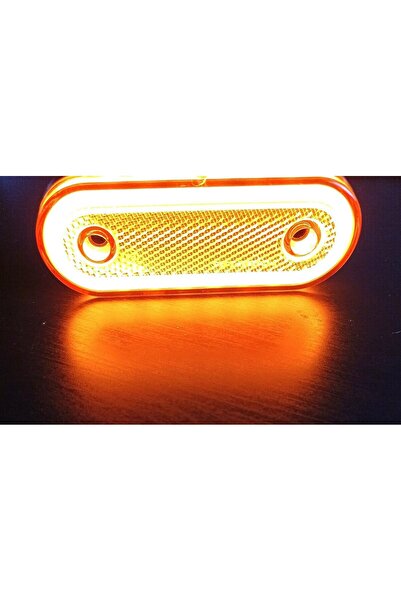 FORMPLAS Neon Ledli Oval Yan Kasa Lambası Sarı 12-24v
