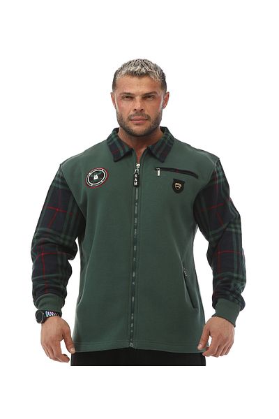 Big Sam Green Winter Sports Jacket Zippered 3601