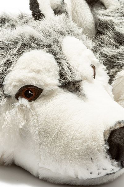 Twigy TW HUSKY Γκρι Προσωπικός Λύκος Παντόφλες - CC0530