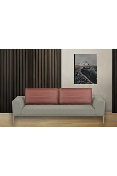 AYPETEKS Turuncu Kaz Ayağı Kutu Model Koltuk Sırt Kırlent Kılıfı Bahçe Seti Kılıfı Büyük Kırlent Kılıf