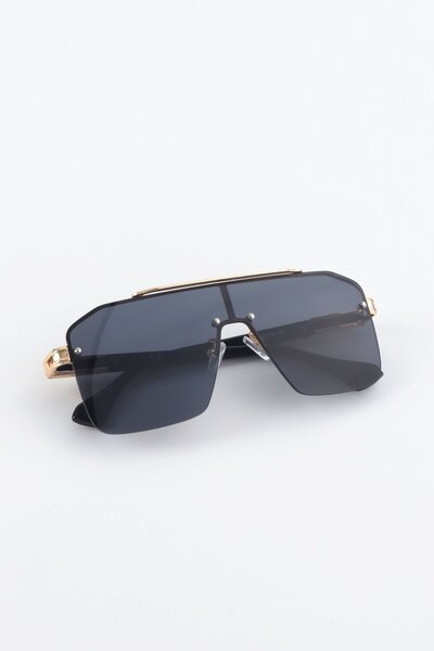 Kapin Büyük Damla Kemik Güneş Gözlüğü - Siyah