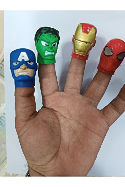 ASL Parmak kukla kahraman 4 lü set