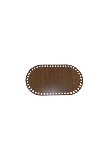 3mm 20 x 10 Ahşap Oval Sepet Tepsi Örgü Plakası Delikli Taban Tığ İşi Sepet Puset Tabanı