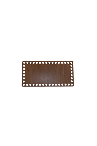 3mm 30 x 20 Wooden Rectangular Basket Tray Mesh Perforated Base Crochet Basket Underplate Base