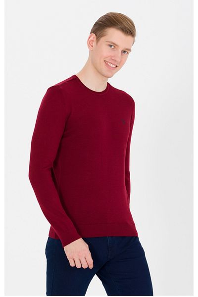 U.S. Polo Assn. ΒΑΣΗ. Polo Assn. Ανδρικό πουλόβερ Claret Red G081SZ0TK.000.1428993