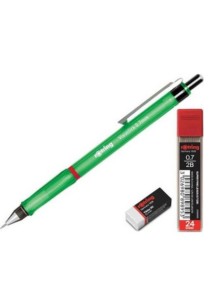Rotring Visuclick Versatil Pencil School Set Green 0.7 Mm RO-VK07