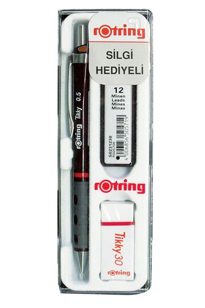 Rotring Tikky Claret Red Pen Set - 0.5 mm