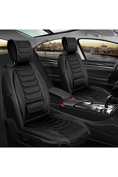 ACKSTORE Dacia Duster Compatible Semi-Leather Car Seat Cover Front-Rear Set A...