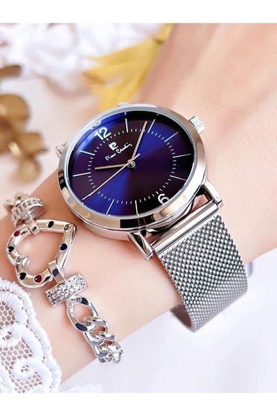 Pierre Cardin BLKT.2.625 Pierre Cardin Steel Cord Women's Wristwatch 30 Mt Waterproof