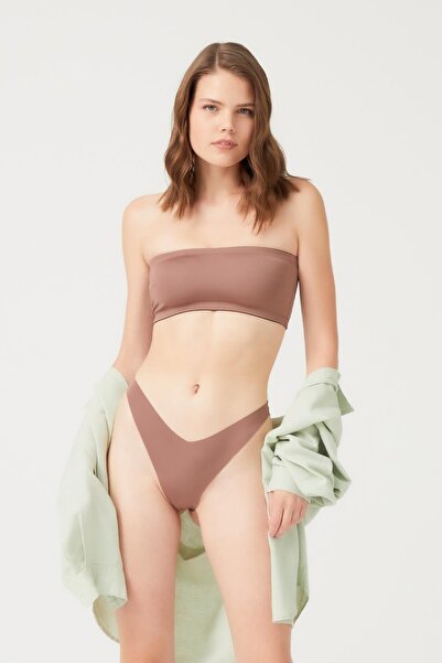 Cottonhill Кафяво бюстие без презрамки