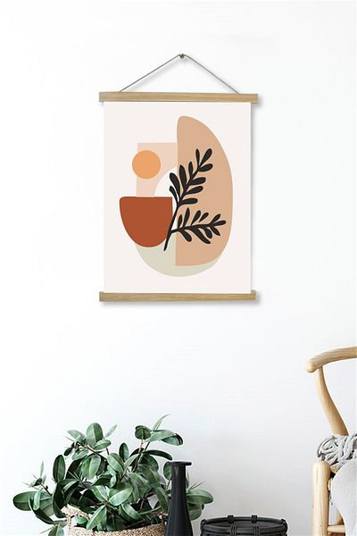 Piksel Grafik Αφίσα σε καμβά αφηρημένης τέχνης με κρεμάστρα