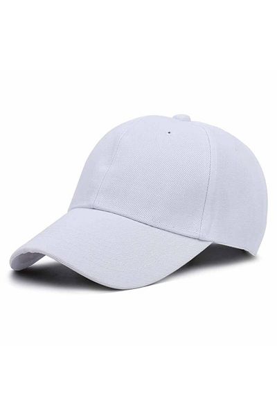 şapkadan Women's Hat Men's Cap White Baseball Cap Sports Hat Velcro Cap