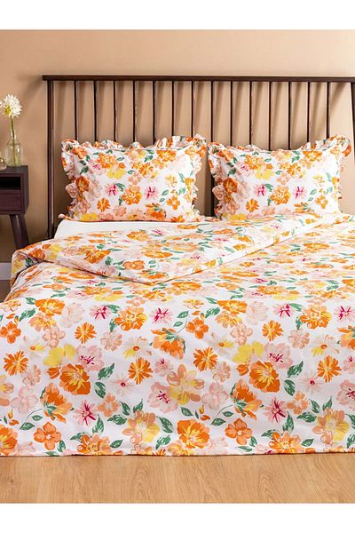 LC Waikiki Lcw Home Printed Ranforce Double Duvet Cover Set
