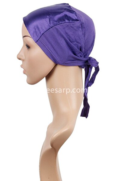 İklilEşarp وشاح Iklil نسائي أرجواني سهل الارتداء من الساتان