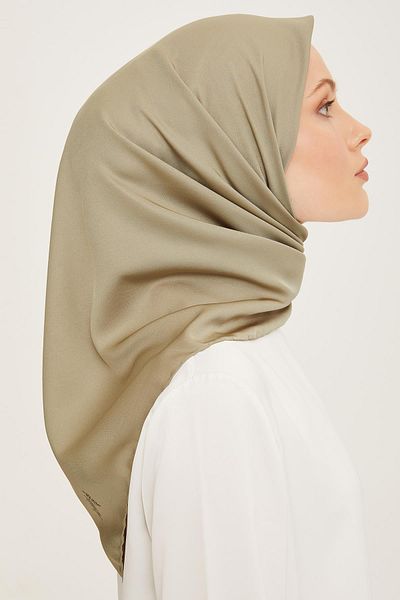 Armine Sport Twill (TİVİL) Scarf Plain Color Green