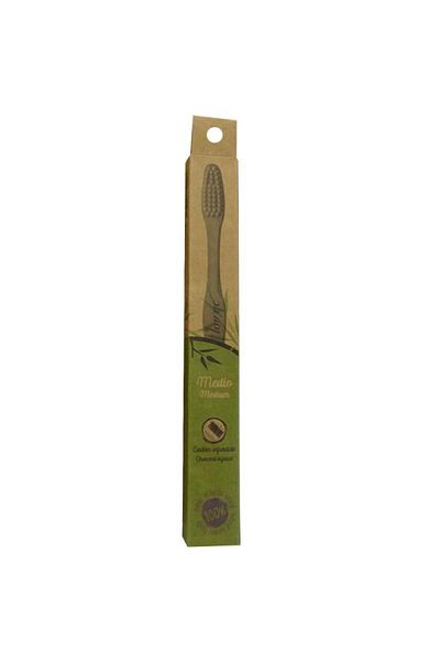 Lov'yc Bamboo Toothbrush Charcoal Medium*