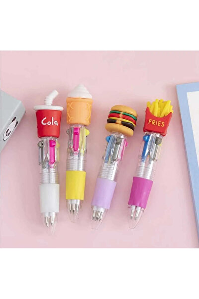 NaSaDAN FastFood Mini Çoklu Tükenmez Kalem 1 Adet