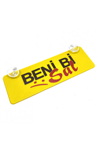 3D Hediye Dünyası Let Me Be Written Yellow Decoration Plate with Suction Cup ...