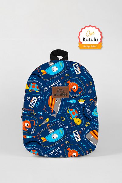 Minilee Underwater World V2 0-8 ani - Rucsac pentru copii pentru creșă, grădiniță [cutie specială]