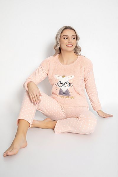 Pijamoni Σετ γυναικείες πιτζάμες Welsoft Fleece